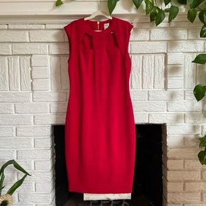 Red. Cache dress. Size 4.